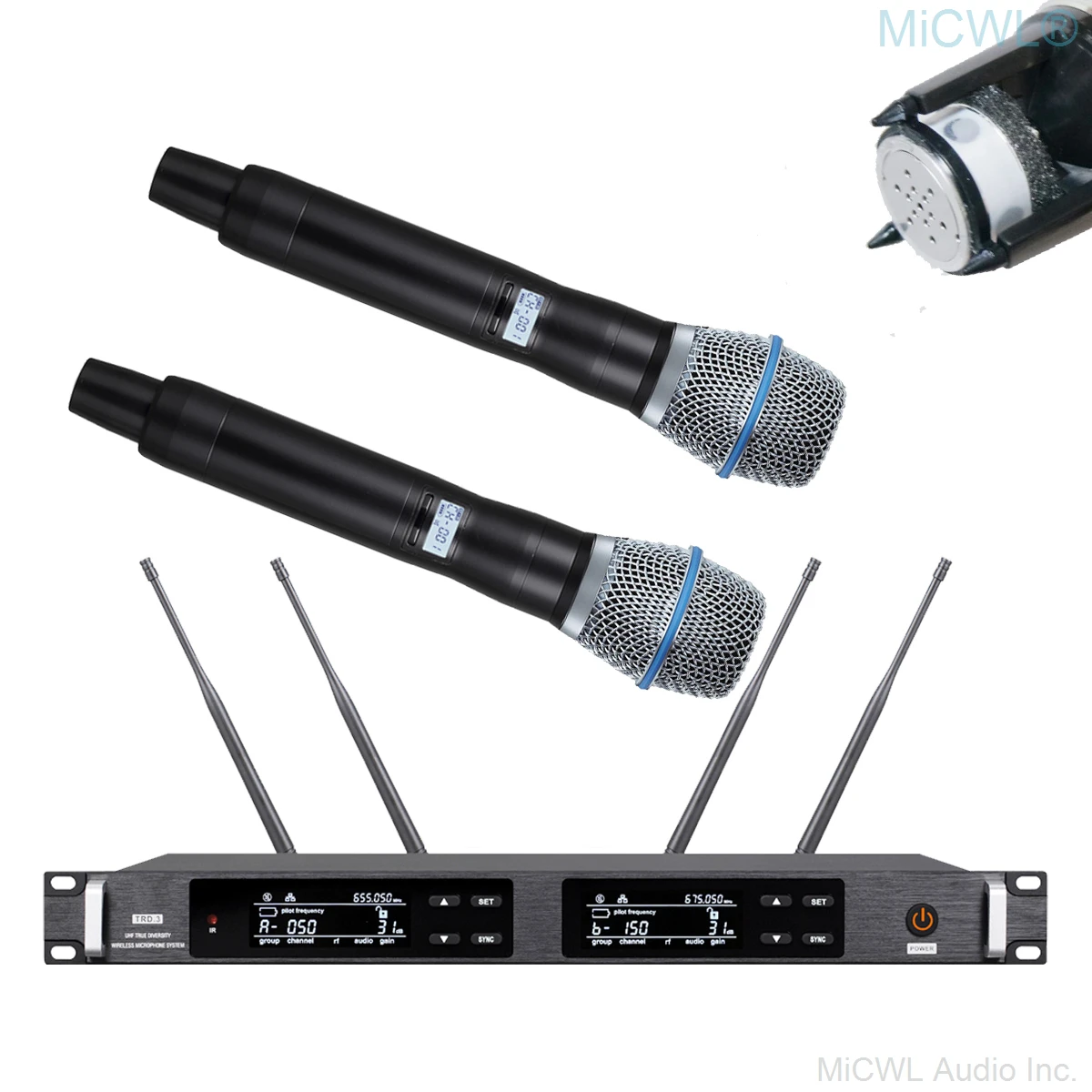 ULXD24 Wireless Beta87 Condenser Microphone System ULXD4 Receiver AD2 Transmitter Beta 87 Silver Capsule Stage Performance  4 An