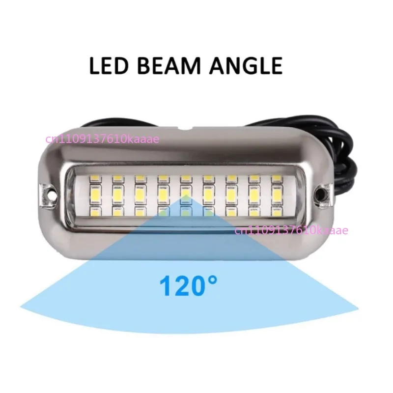 

Морской подводный светодиодный светильник 10-36В IP68 из нержавеющей стали для модификации судов, для установки на днище/палубу