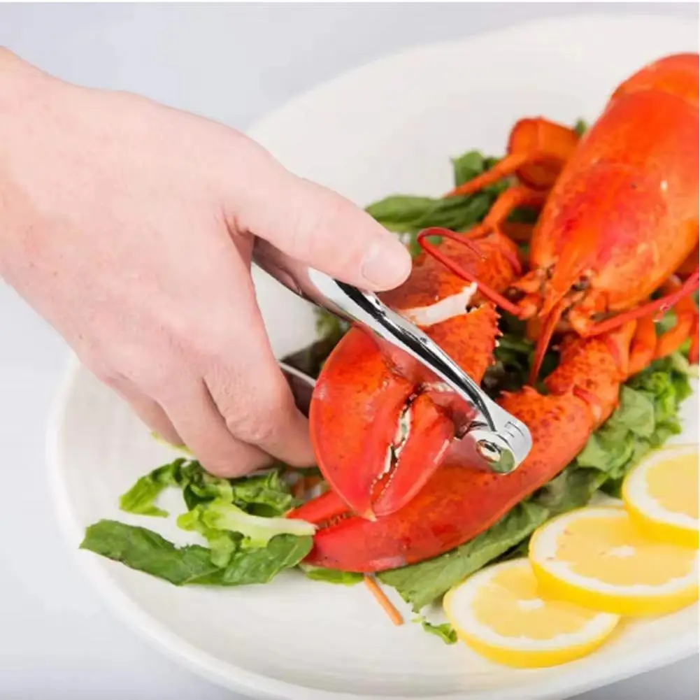 Seafood Tools Leg Sheller Stainless Steel Forks Zinc Alloy Lobster Crab Shellfish Lobster Leg Opener Nutcracker Kitchen Gadget