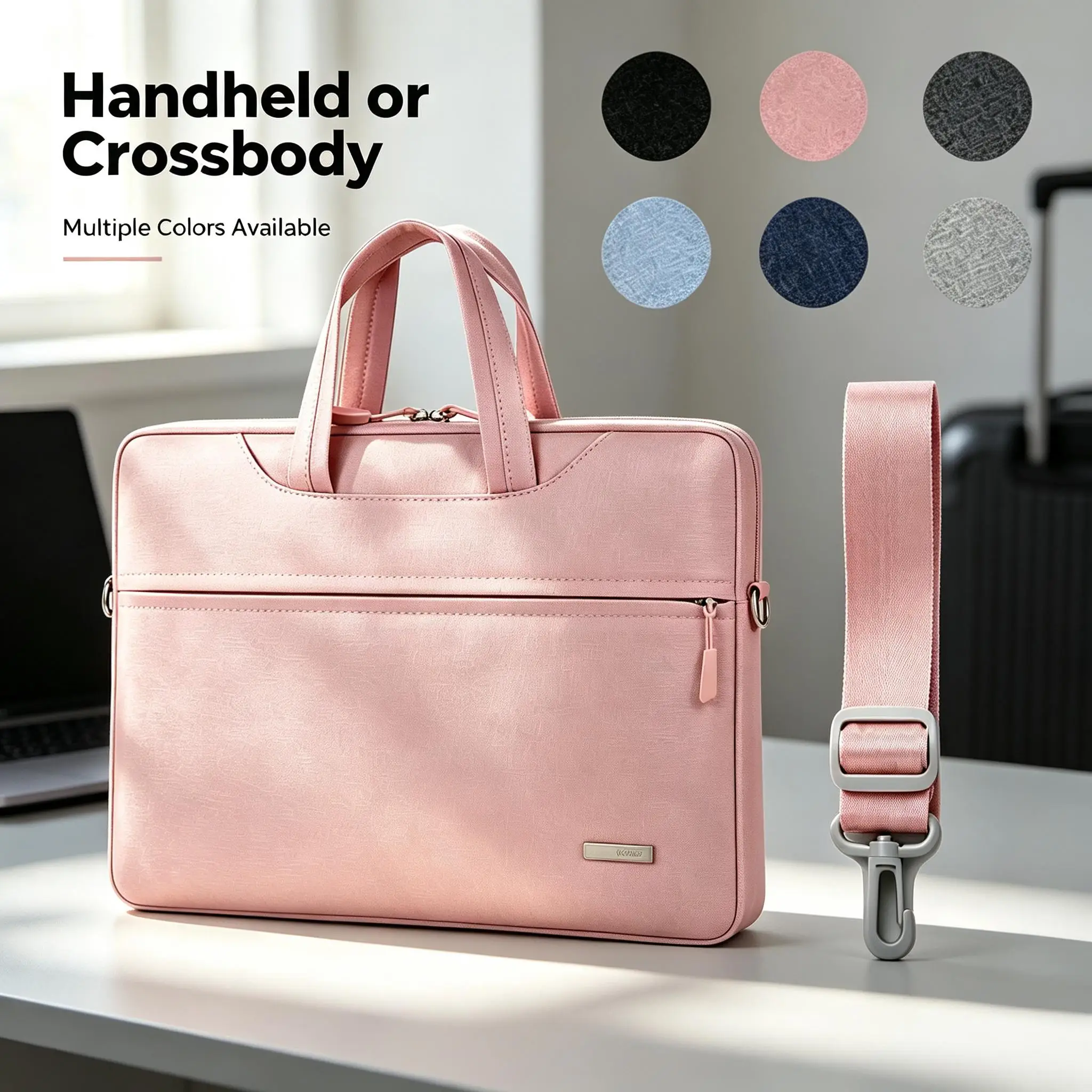 Laptop Bag Sleeve Case 12 13.3 15.6 14Inch Shoulder Notebook Bag For Macbook Neo Air/Pro M5 Lenovo Dell Huawei Handbag Briefcase