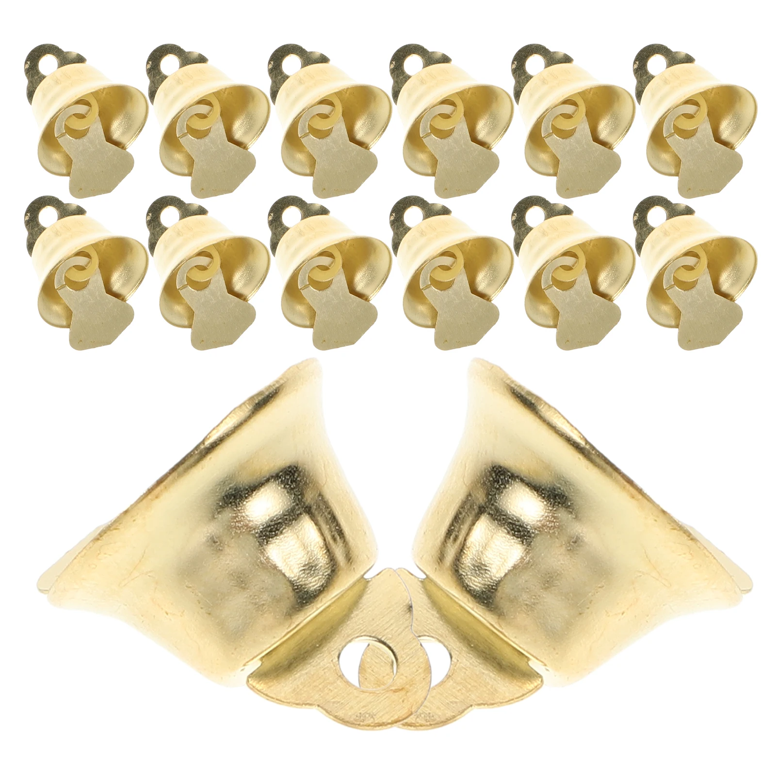 

120 Pcs Decor Xmas Outdoor Decorations Mini Bell Pendant Christmas