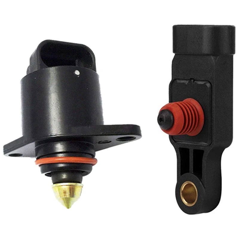 Manifold Absolute Pressure MAP Sensor For Chevrolet Aveo Kalos Matiz & IAC Idle Air Control Valve For Daewoo Nubira 2.0L