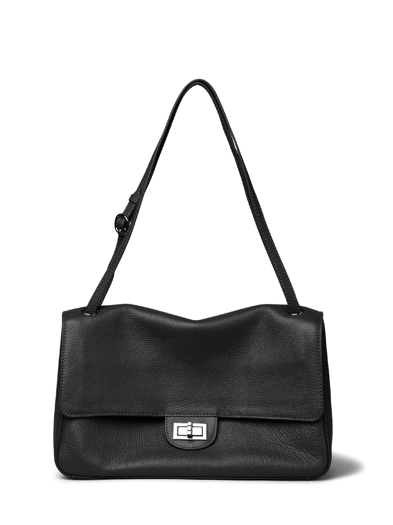 2026 Women's Top Layer Cowhide Armpit Bag Single Shoulder Crossbody Handbag for Commuting Fashionable Cover Bag image 5