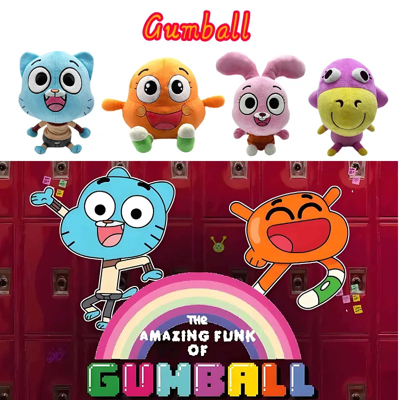 

New Game Gumball Plush Doll Toy 19/22CM Cartoon Cute Soft Gumball Periphery Plushs Toys Room Decoration For Kid Gift