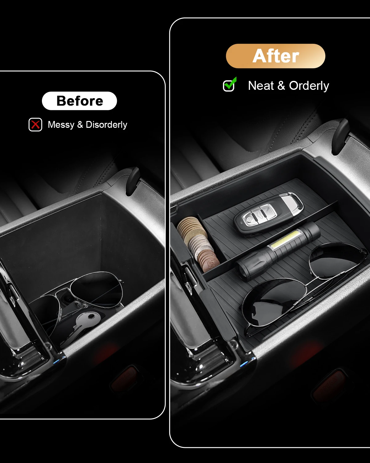 LFOTPP Car Central Storage Box für Hyundai Tucson NX4 Limited 2025 2026 Electronic Transmission Armrest Storage Box Auto Hyundai Tucson 2025 Zubehör – Detail 4