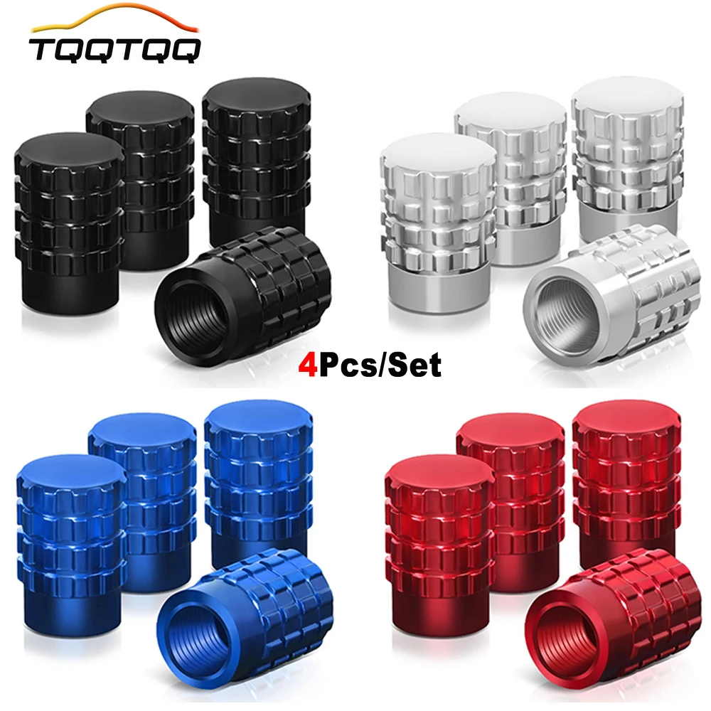 

4PCS Valve Stem Caps, Tire Caps Corrosion Resistant,Tire Valve Caps Covers for Car, Motorbike, Trucks, Bike, Bicycle