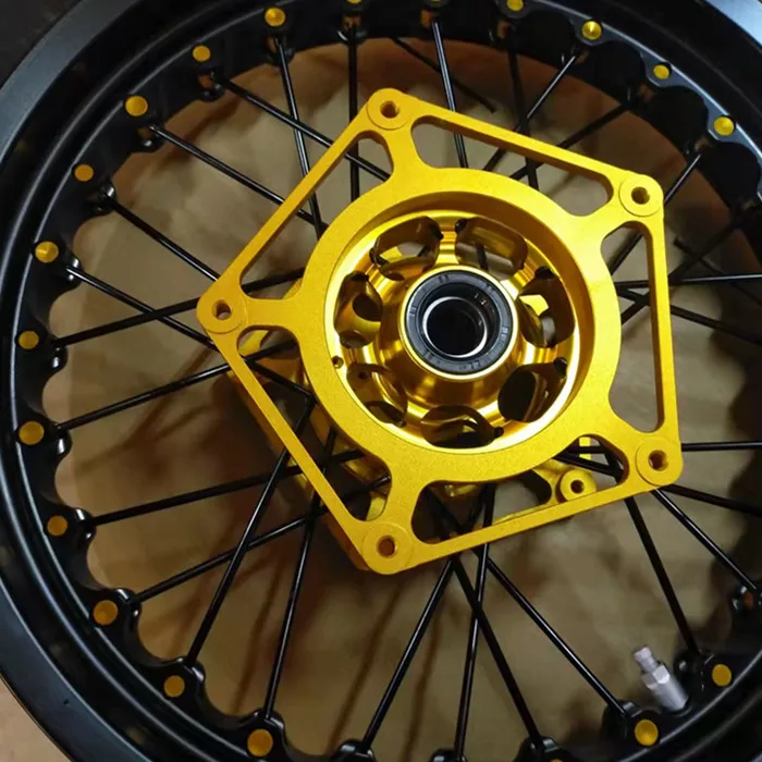 Motorcycle Aluminum Anodized Scrambler 800 Tubeless Road Wheel Set for