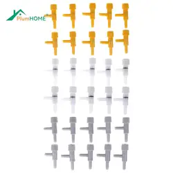 10pcs Aquarium Air Regulator Flow Tube Pipe Divider Valve Adjustable Oxygen Pump Tank Volume Control Valve