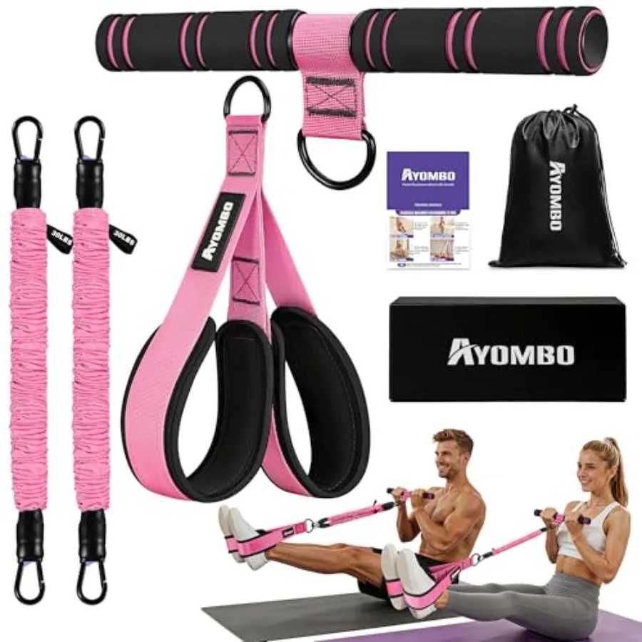 

Upgrade Pedal Resistance Band with Handle Adjustable Tube Feet Pedal Device Puller Exercise Bands for Abs Arm Leg Waist Workout