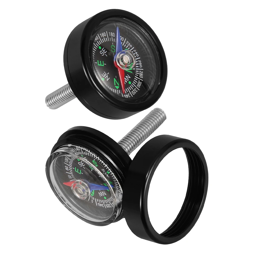 

2 Sets Bike Compass for Handlebar Mountain Durable Weather Resistant Compact Cycling Navigation Tool Mountain Biking Adventure