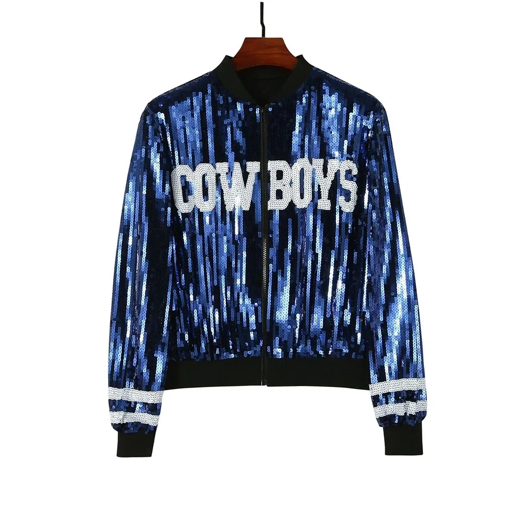 Navy Cowboy s sequin Jackets