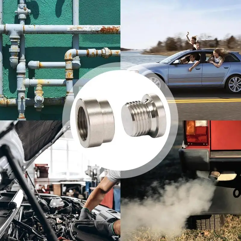 

Заглушка датчика O2, резьба M18x1,5, утопленная гайка датчика O2, автомобильная замена, кислородный монтаж для большинства автомобилей