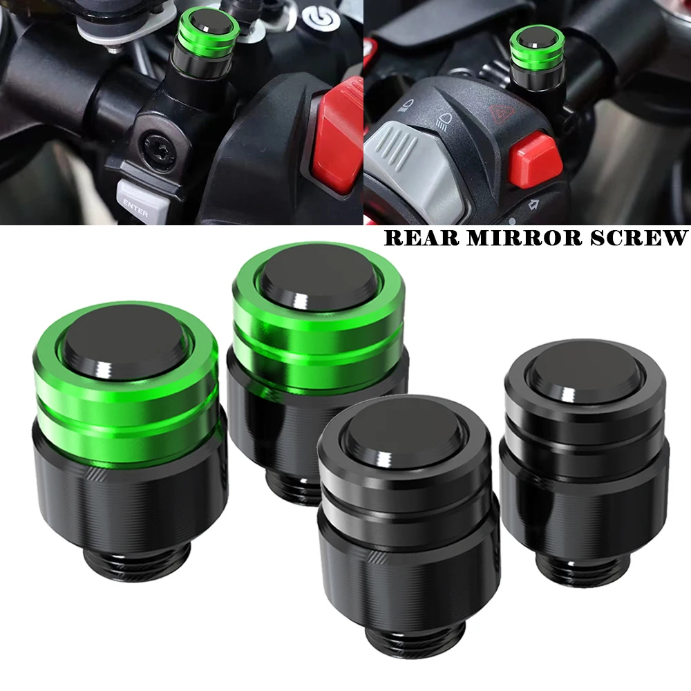 Tire Valve Stem Caps Covers FOR KAWASAKI ZX7RR ZX-7RR ZX 7RR 1989-2021 2022 2023 2024 Universal Motorcycle Rear Mirror Screw