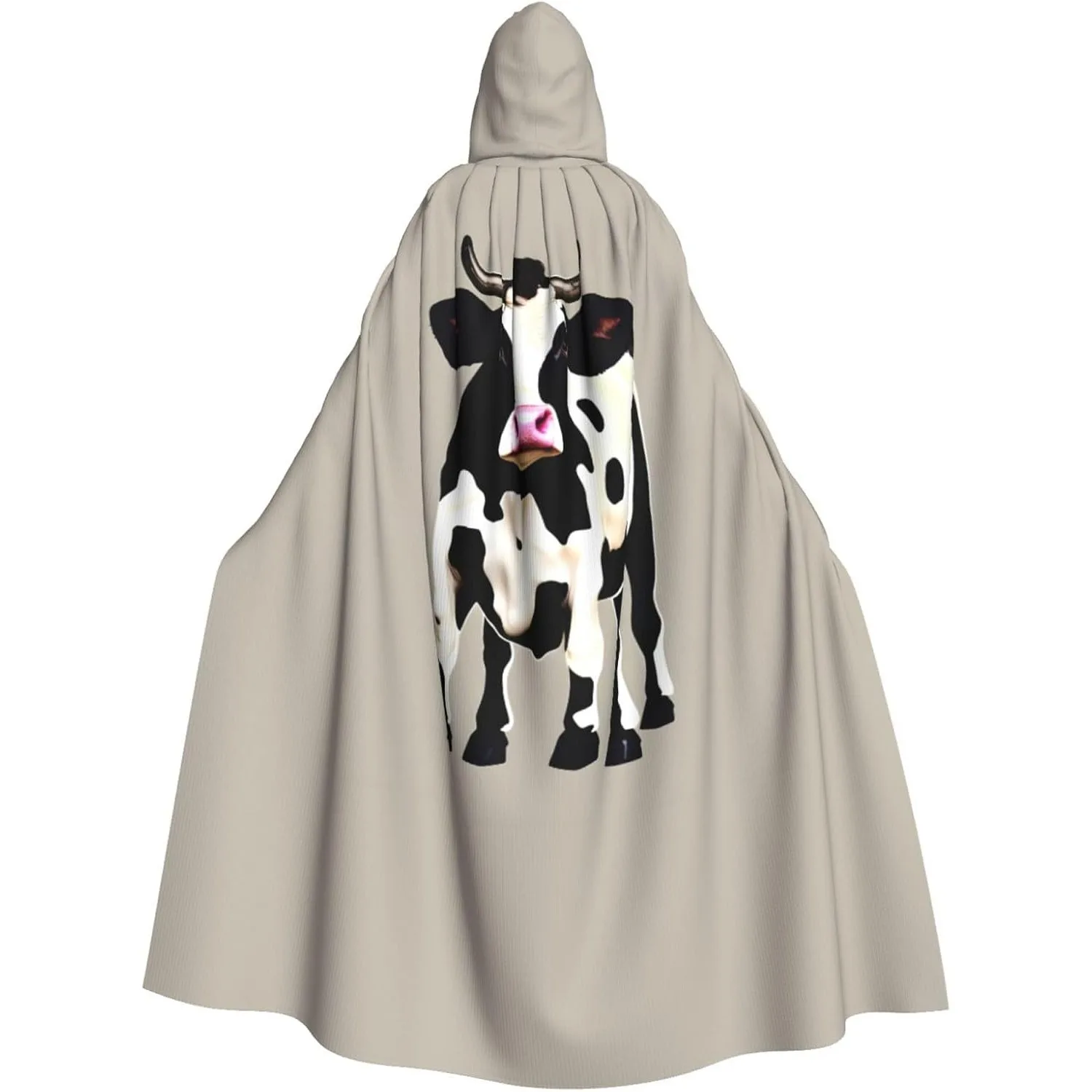 

Корова, черная накидка с капюшоном для взрослых, карнавальная фестивальная накидка, халат для косплея, костюм для вечеринки, готический карнавал