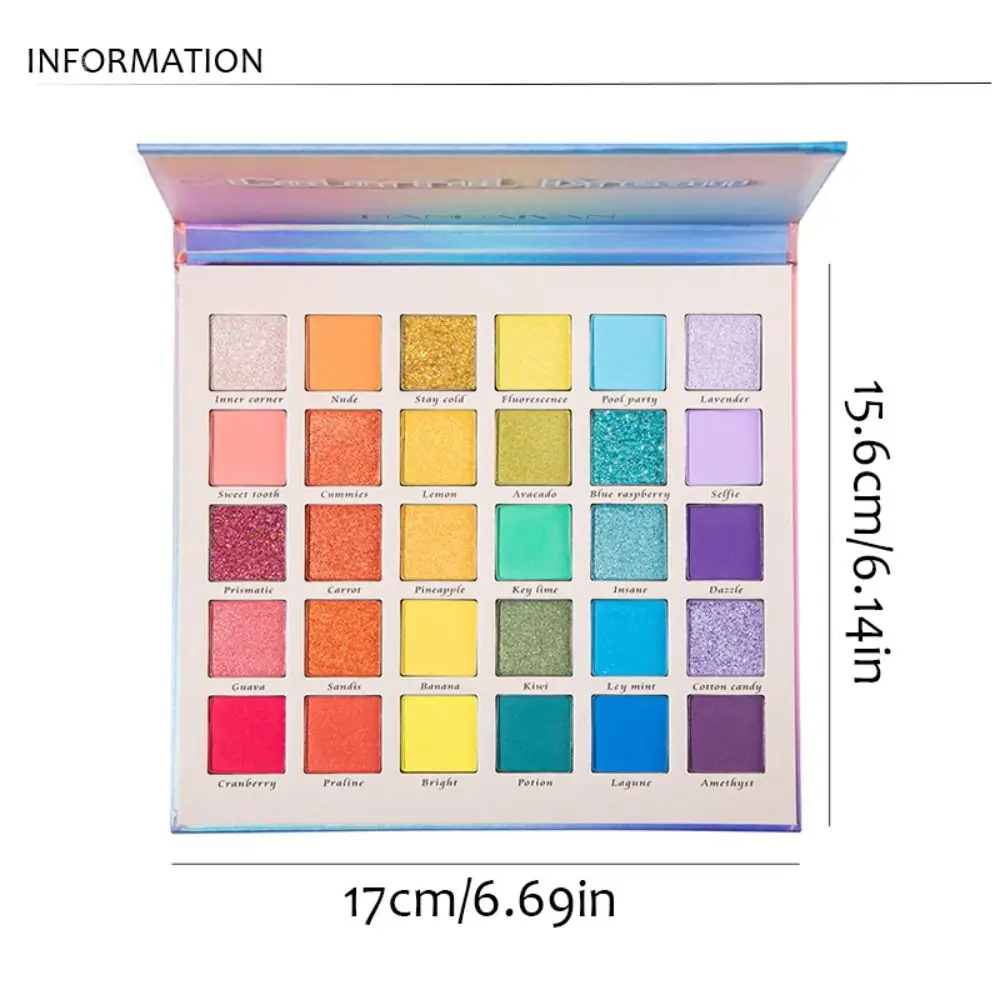 Colorful Eye Shadow Palette Beauty Glitter Makeup Eyeshadow Cosmetics Long Lasting Matte 30 Colors Eye Shadow Body