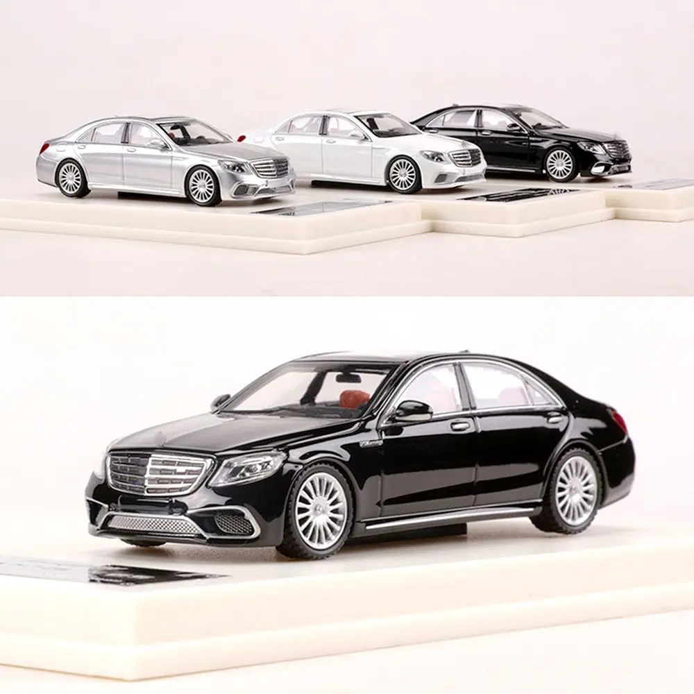 Fine works 1/64 mini S65 AMG W222 alloy car Model Limited Collection gift Set