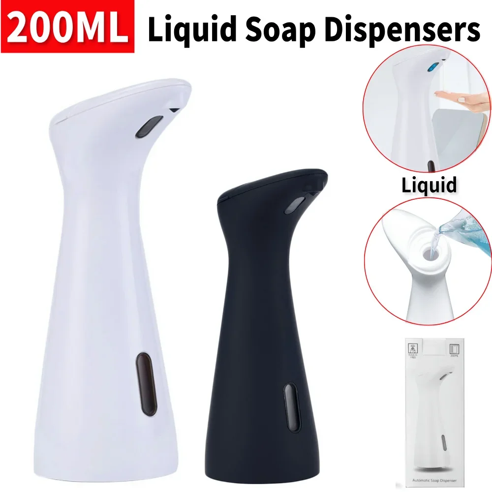 Automatic Soap Dispenser Hand Sanitizer Dispenser Battery Operated 200ML Touchless Dish Soap Dispenser Bathroom Supplies