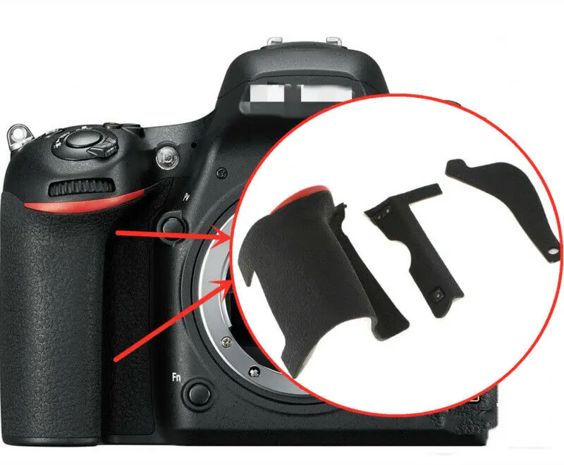 For Nikon D750 DSLR Camera Accessories Replace Camera Thumb Rear Grip Cover With Body Front Grip Rubber Cover Set Repair Parts