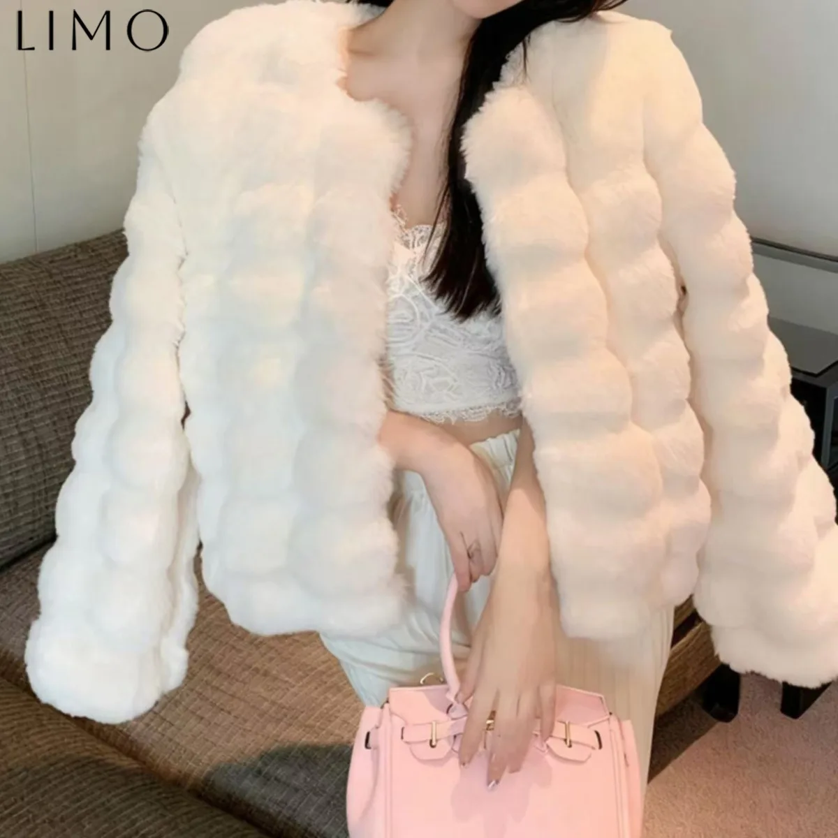 

LIMO Women’s Designer Short Coat Wool Cotton Blend Commute Easy Wear Autumn Winter Daily Outfits