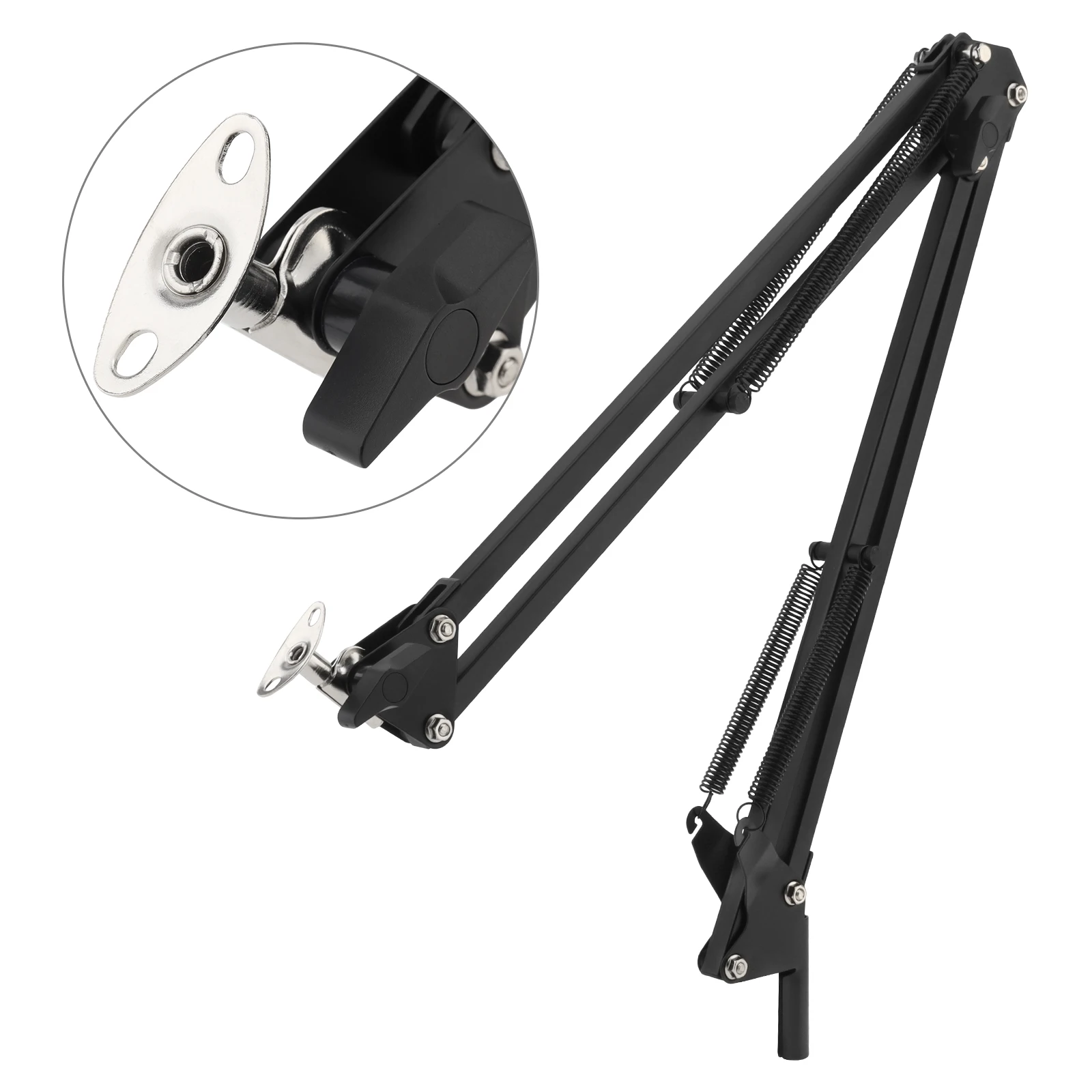 Universal Cantilever Flexible Arm Metal Holder Overhead Tripod Mount for Table Lamp / Microphone with Over length Swing Arm