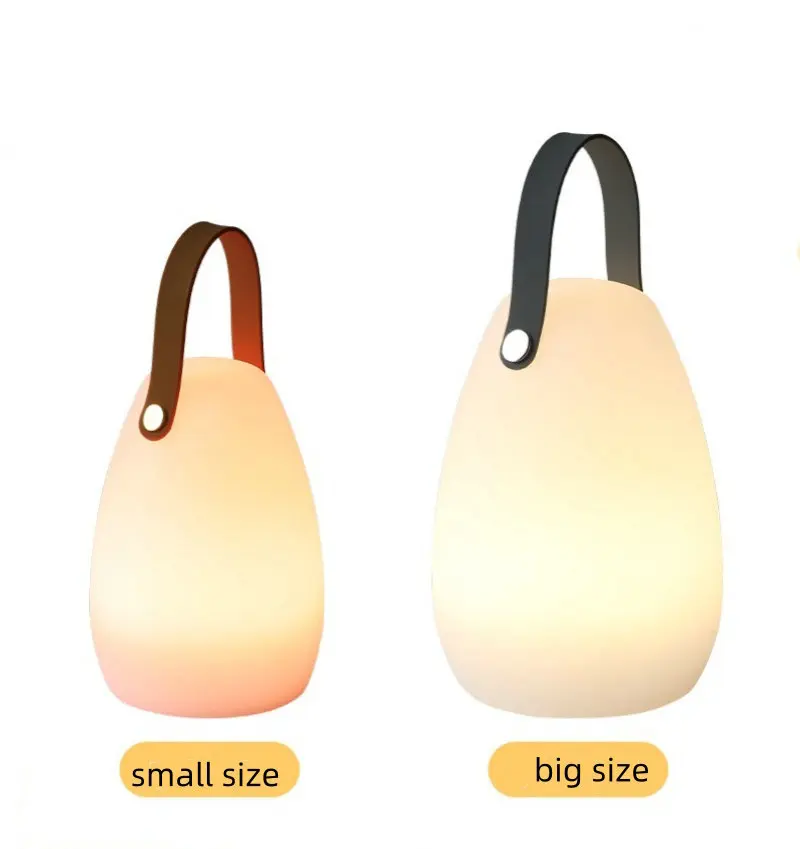 

Portable Outdoor Table Lamp Dimmable Rechargeable Night Lights w/ Remote Waterproof Hanging cordless Lantern patio Tent Bedroom