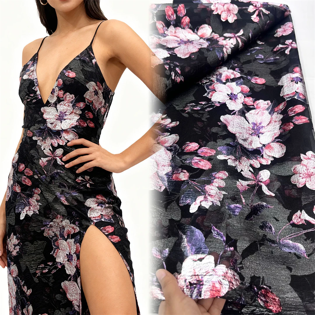 

Жаккардовая ткань Картина маслом Парча Плетение одежды Дизайнерская одежда Швейная ткань Оптовая продажа Ткань Метры Diy Материал