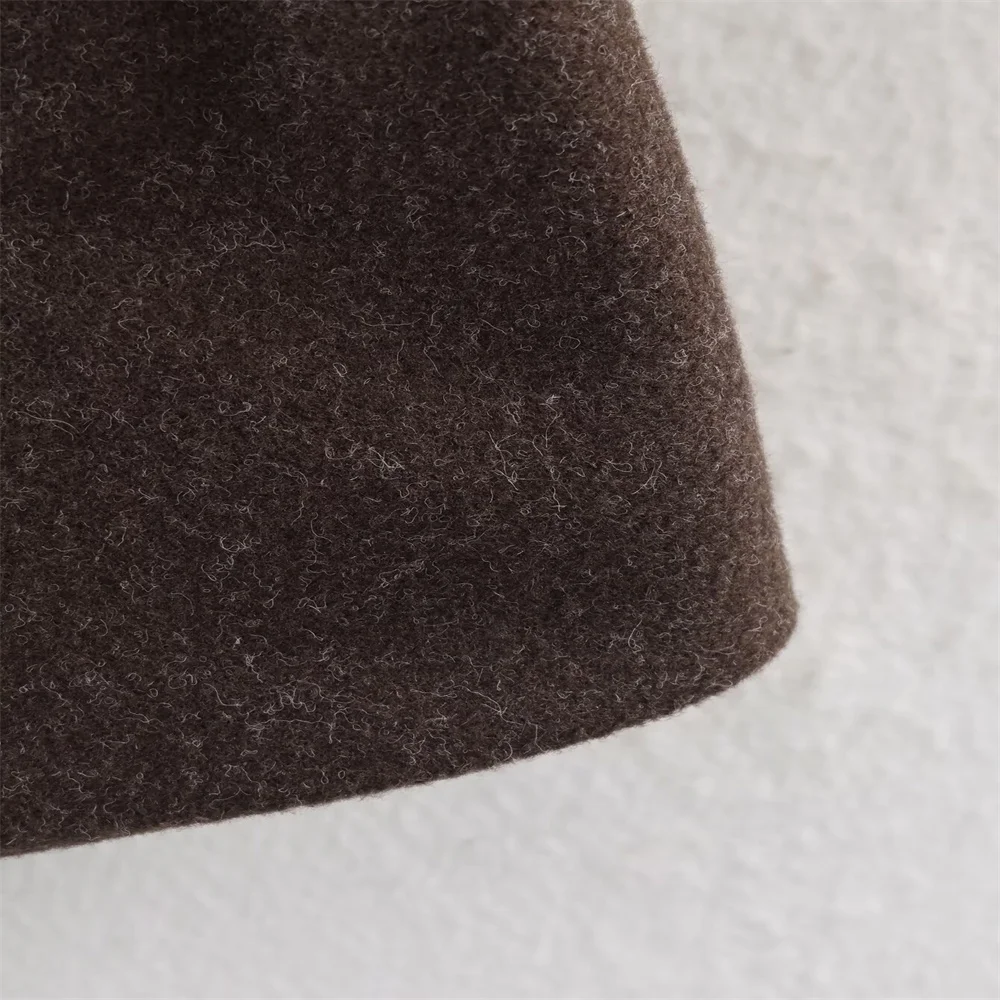 تصميم ملابس نسائية شتوية جديدة عصرية ومتعددة الاستخدامات مع ياقة فرو ومعطف صوفي واسع