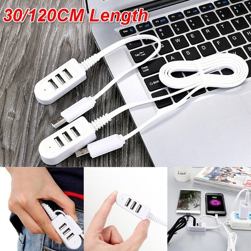 

Usb Splitter New Micro USB Hub Multi-USB Port 3-port Hub USB High-speed Suitable for PC Computer Accessories