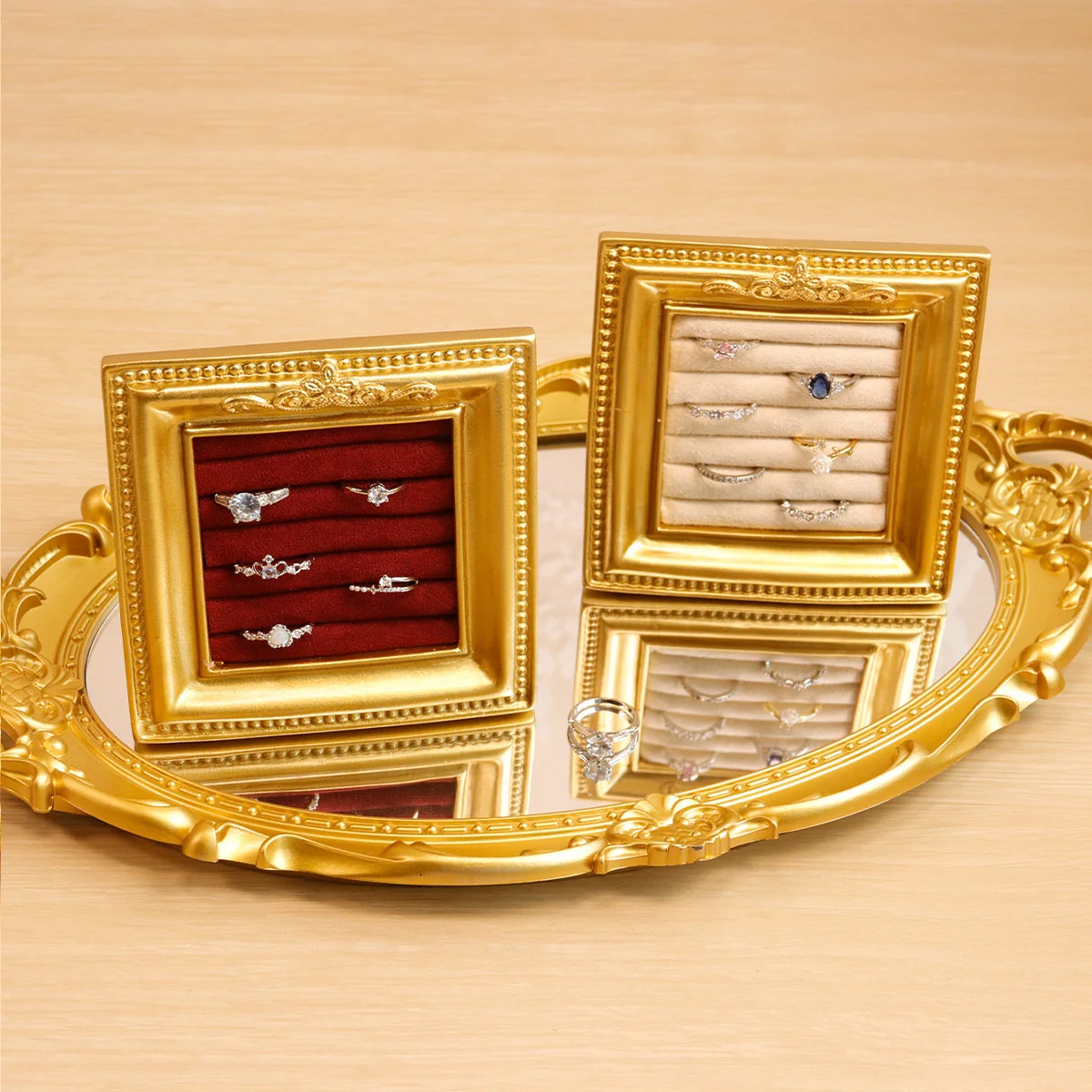 

Jewelry display rack, vintage photo frame, ring plate, jewelry store display, storage, photography props, household ornaments