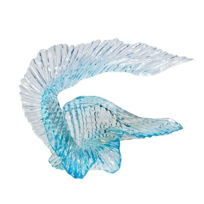 

Modern hotel home creative sculpture transparent resin handicraft ornament villa model room entrance soft decoration