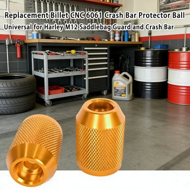 

Suitable for Motorcycle Frame Slider Crash Guard Bar End Cap Fit Harley M12 Bumper Anti-Fall Protector Knurled Design