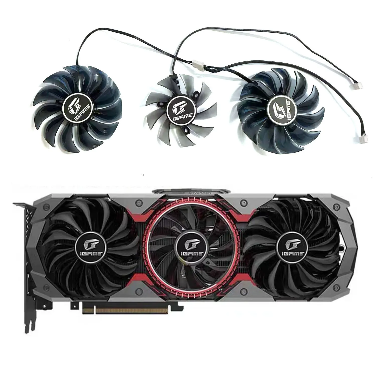 Colorful IGame GeForce RTX 2080 Ti 2080 2070 2060 GTX 1660 1660Ti 85mm 75mm 4pin PVA080E12R GPU Fan
