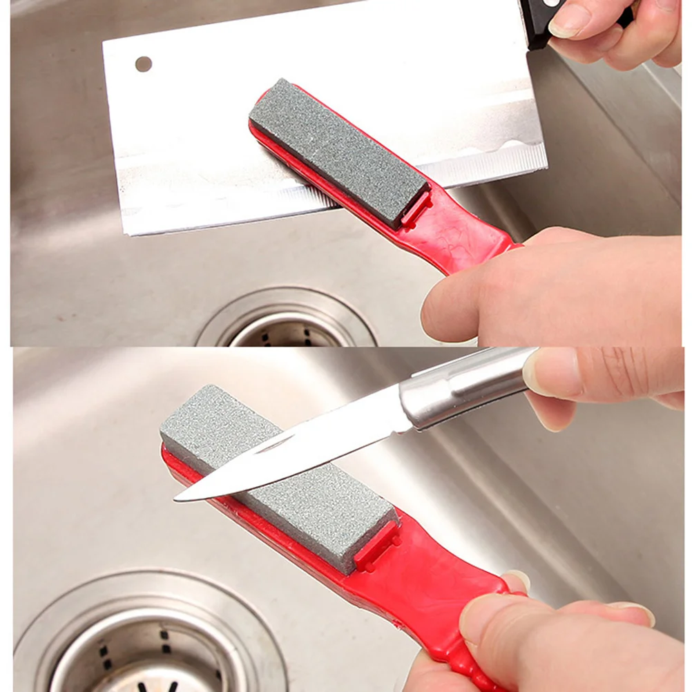 

4Pcs Durable Sharpening Stone Double-Sided Whetstone for Kitchen and Home Use Abrasive Stone Sharpener Scissors Cutter Chopper