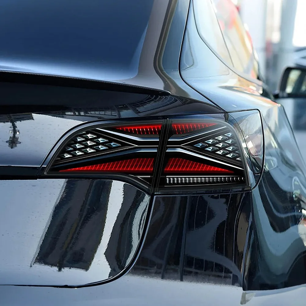 

Автомобильные фары для Tesla Model 3 2016-2023 Model Y, светодиодные автоматические задние фонари в сборе, обновленная динамическая сигнальная лампа, аксессуары для инструментов
