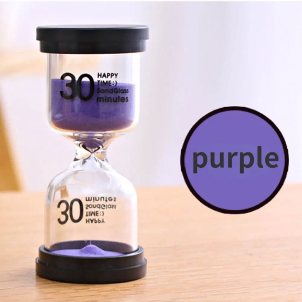 Graduation Gift Black Cover Superior Quality Home Decoration Glass Tube Timer Sandglass Time Funnel Hourglass Desktop Ornament
