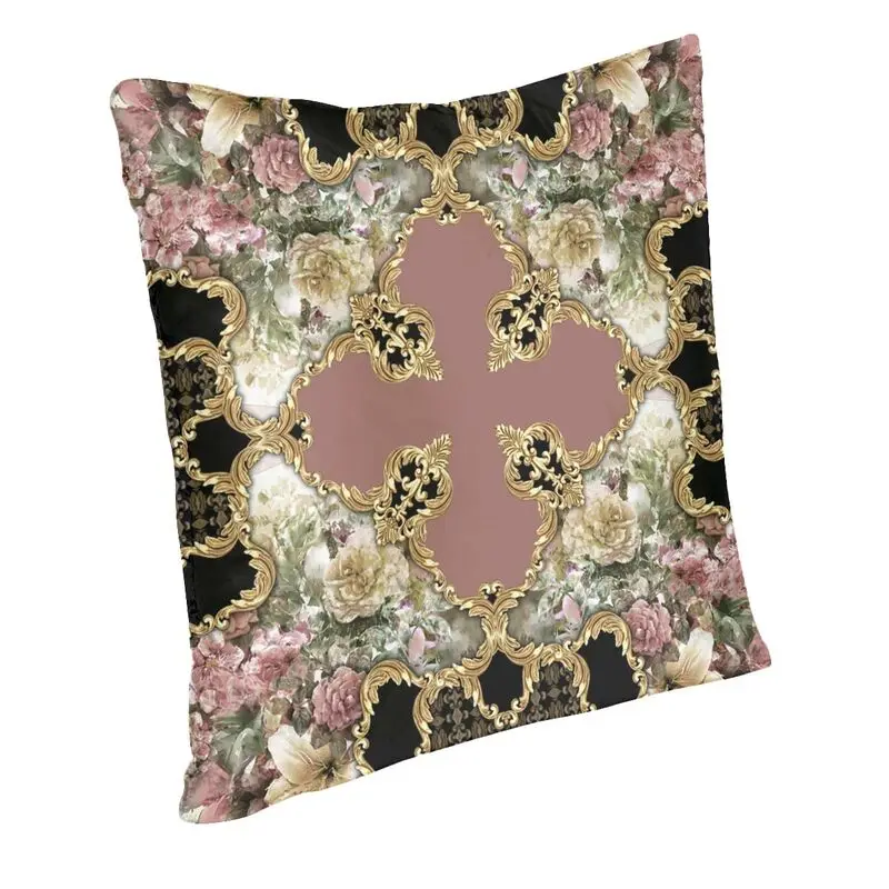 Baroque Art Painting Cushion Cover 40x40cm Decoration 3D Printing Throw Pillow Case for Car Two Side