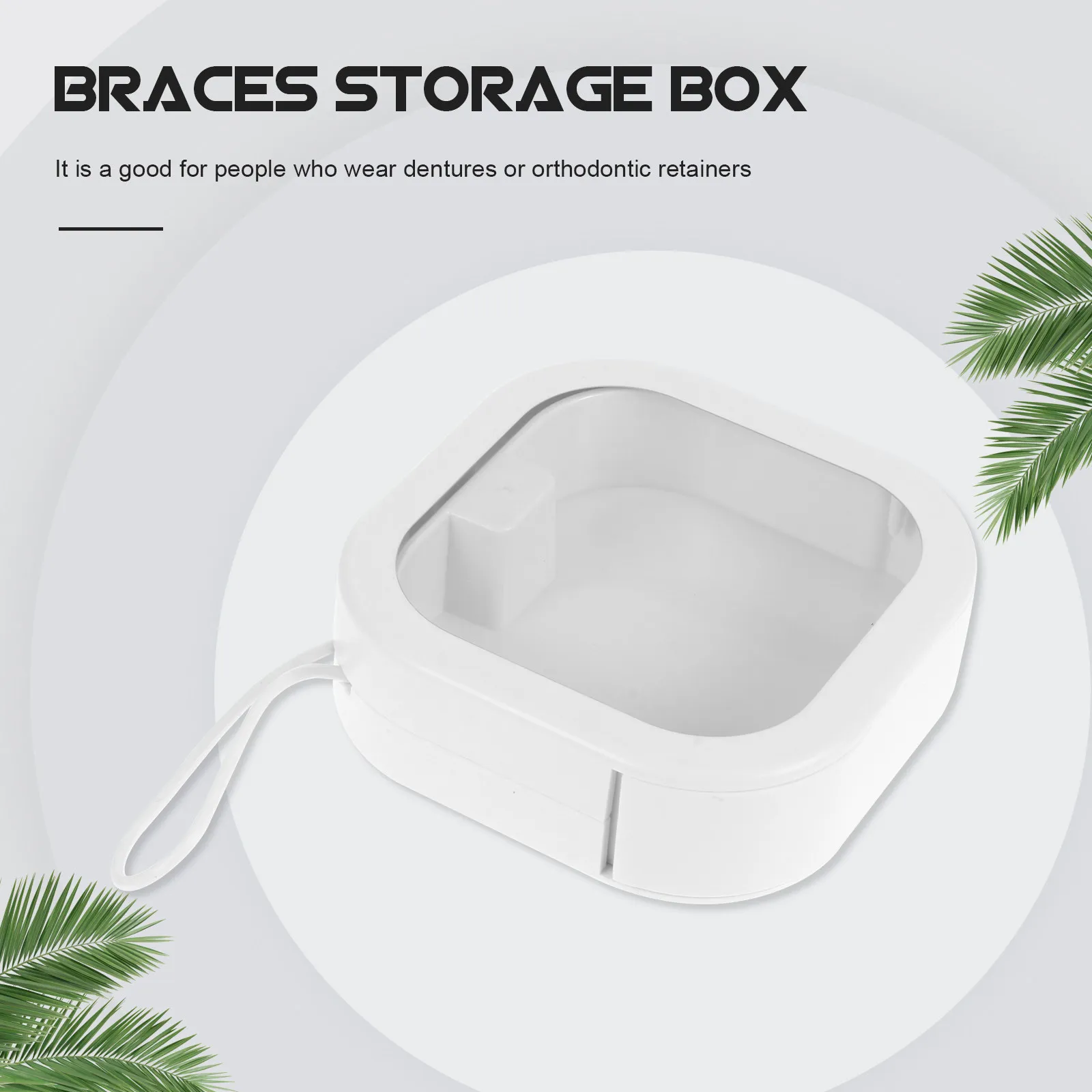 

Portable Braces Box Durable Teeth Orthodontics Storage Box ABS Tpe Material Easy Carry Pocket Bag Good Gift Friends