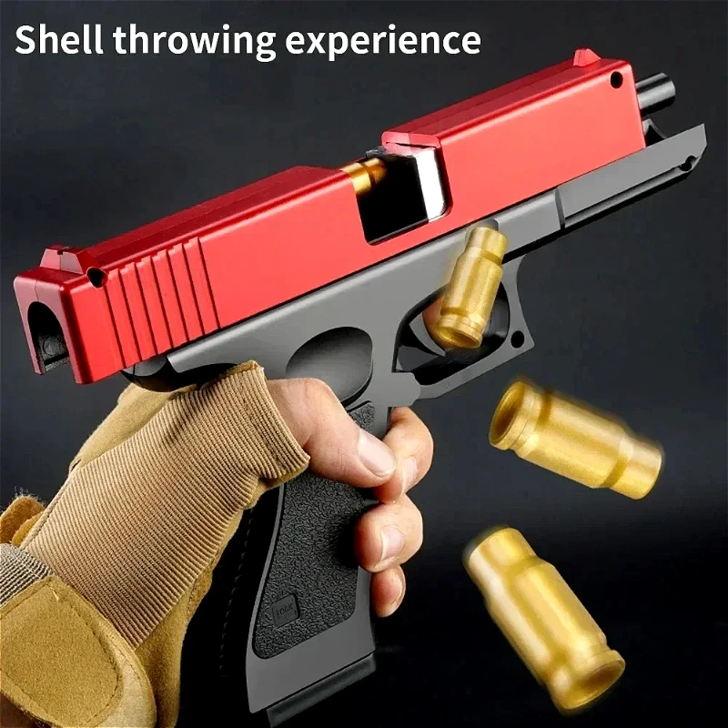 M1911 Bullet Toy Gun for Kids Outdoor Glock Rock Soft Bullet Gun Toy Throwing Case