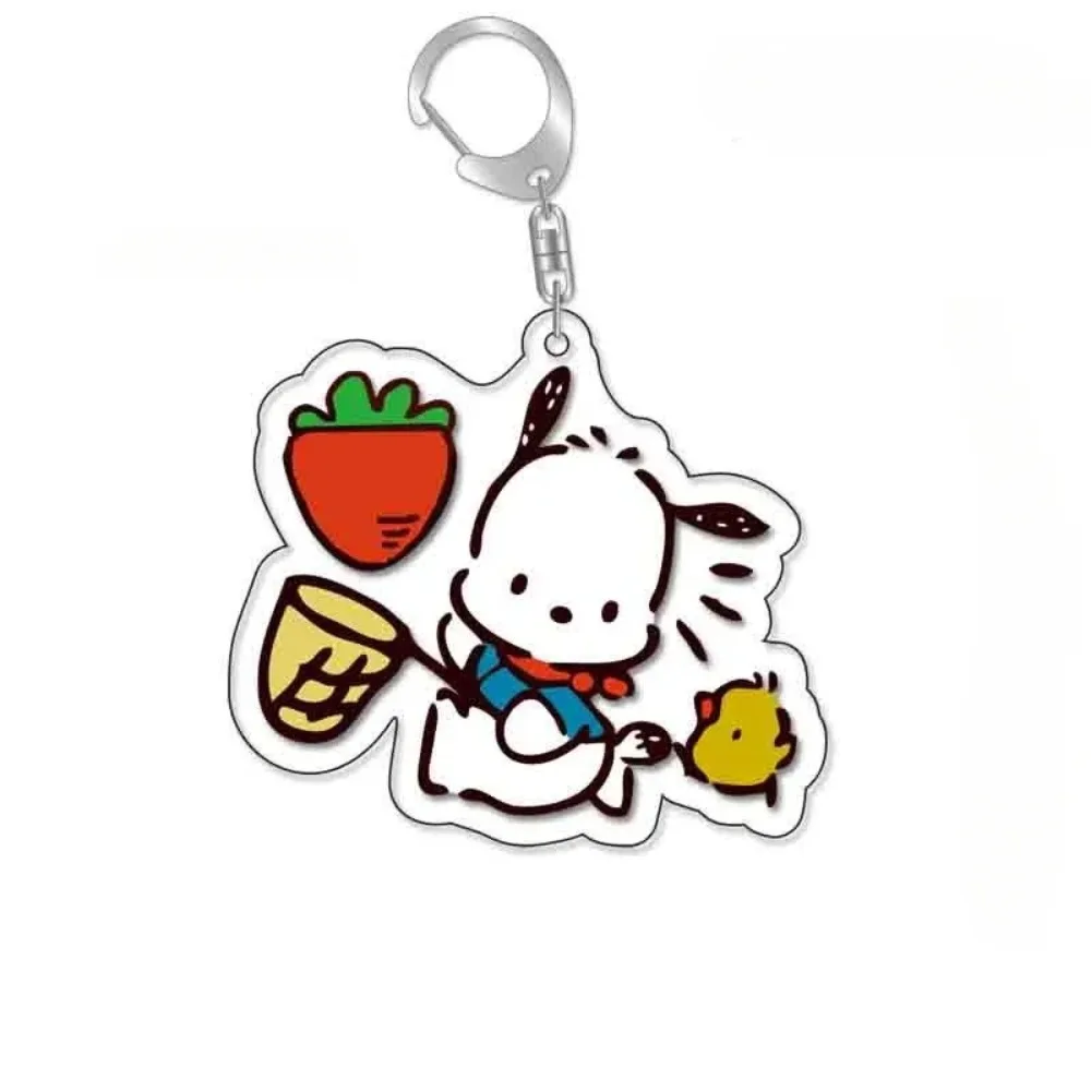 Diy Pochacco акриловый брелок аниме периферийные устройства Q версия девушка милые мультфильмы оригинальный рюкзак кулон ювелирные изделия праздничные подарки