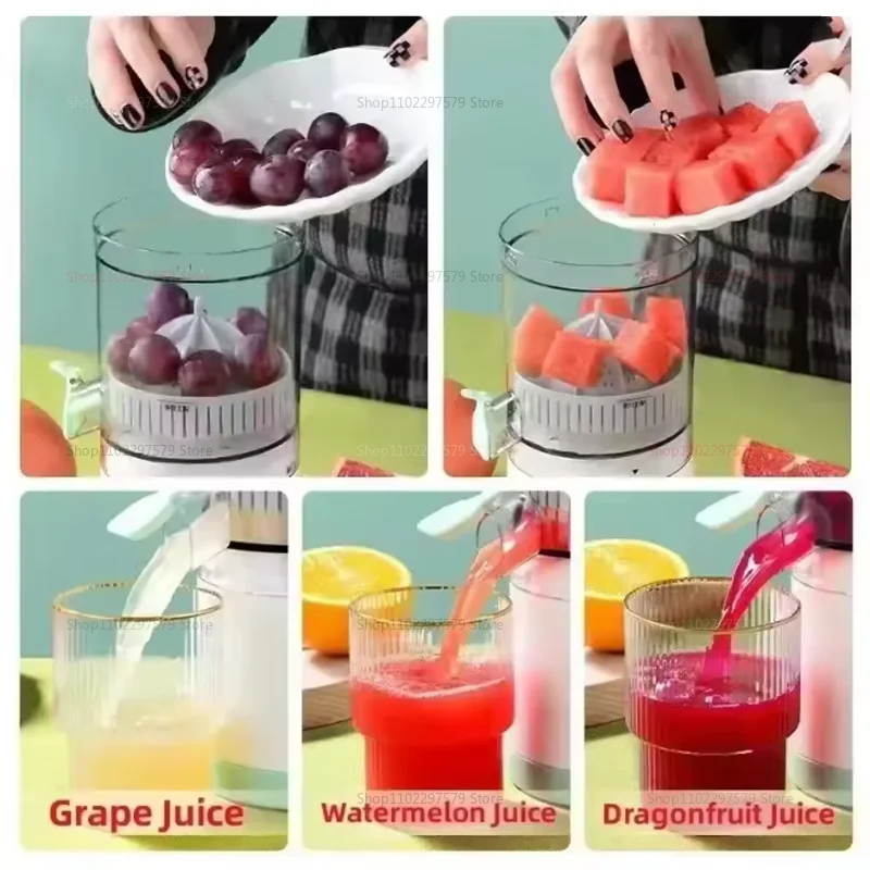 Portable Juice Juice Extractor Fully Automatic Fruit Household Juicer Automatic Orange Lemon Juice USB Extractor Extruder