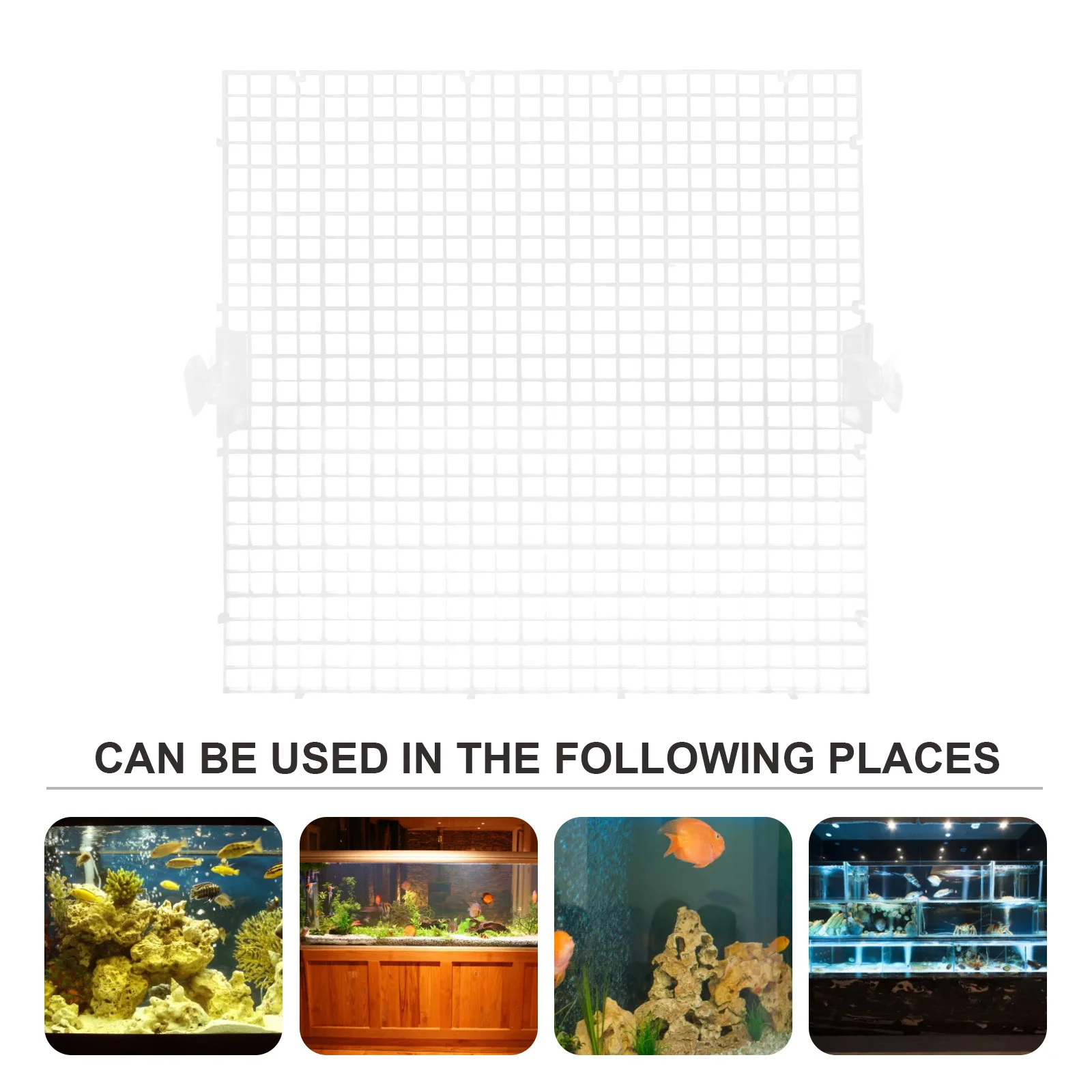 

8pcs Aquarium Isolation Grid Plate Transparent Pvc Durable Fish Tank Separator Breeding Fry Protection Pet Supplies