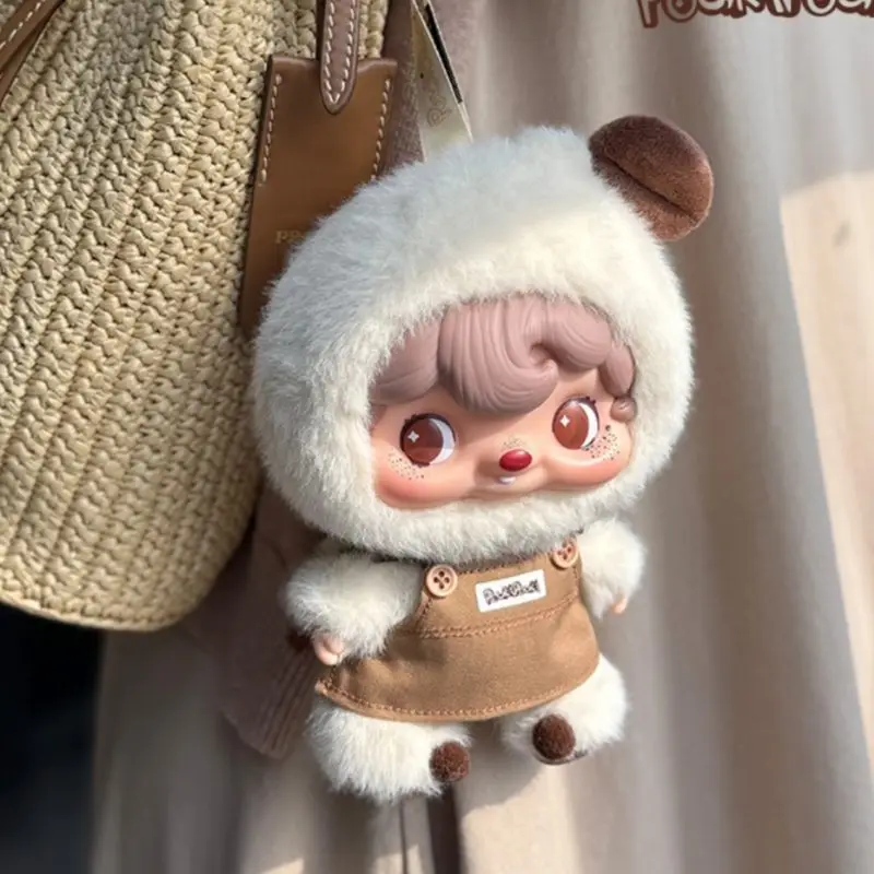 

52toys 16cm Cute Pouka Drink Coffee Hanging Card Model Action Figure Model Doll Collection Birthday Toy Gift For Girls