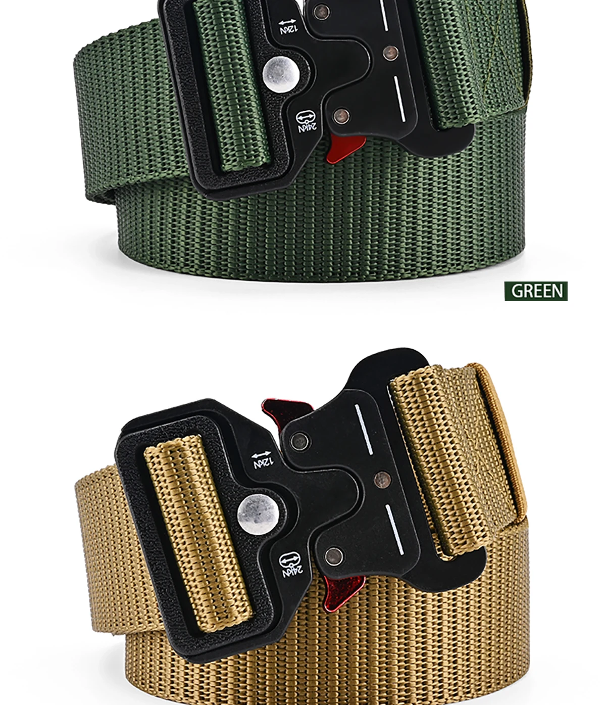 1Pc/2Pcs Versatile Men's Tactical Belts-Durable, Adjustable Design-For Outdoor Sports Enthusiasts,Pair with Jeans,For Men Women
