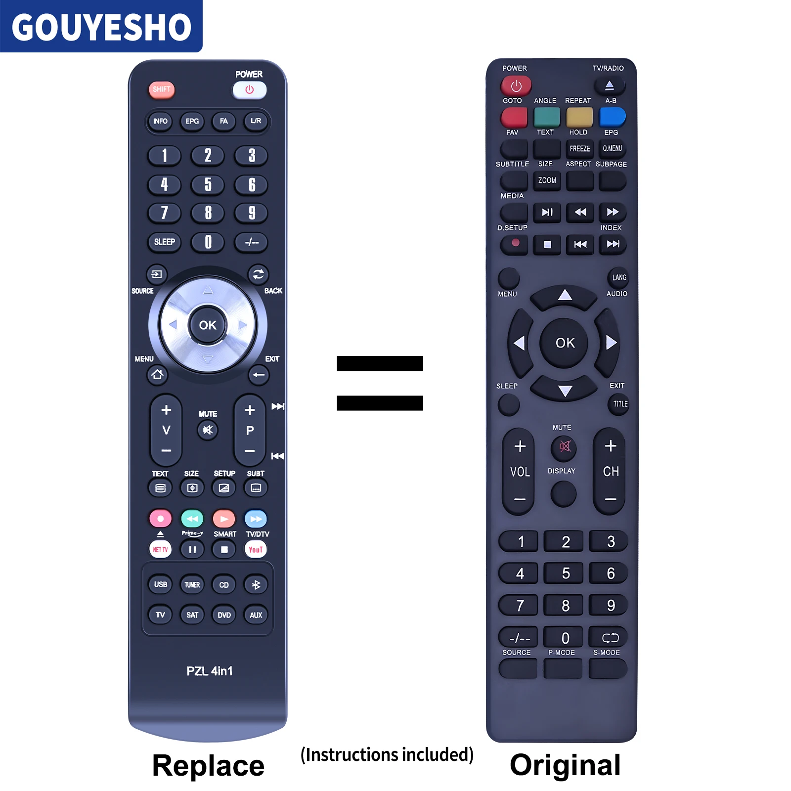 New Remote Control for Jtc/Jay-TECH/EGL DVBPM14009HCATS DVB-PM1 Hcats TV