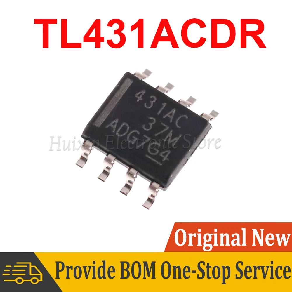 5pcs TL431ACDR TL431AC TL431 431AC SOP-8 ADJUSTABLE PRECISION SHUNT REGULATORS New and Original IC Chipset