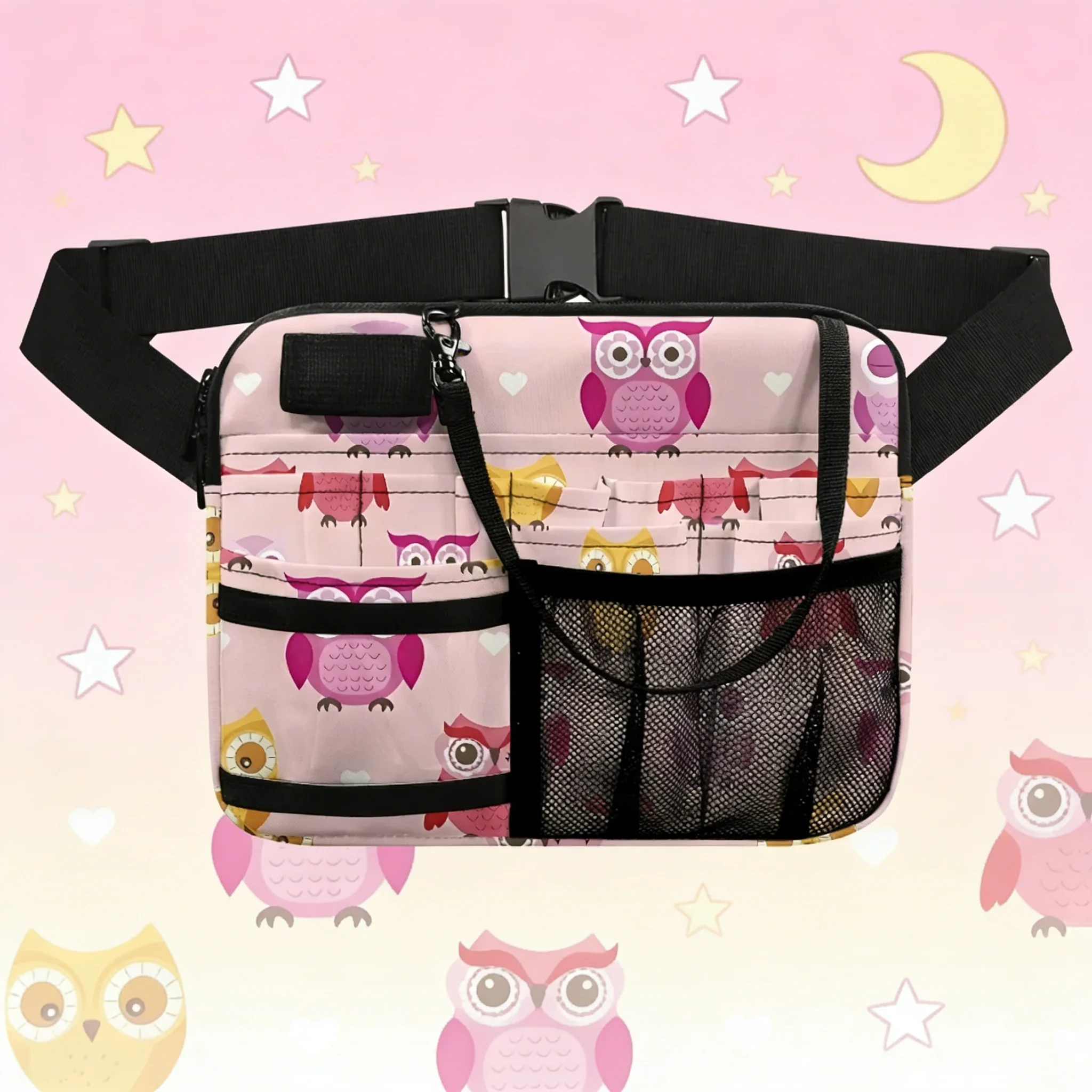 

Fashion Rainbow Nurse Fanny Pack Unisex Medical Waist Bag for All Ages