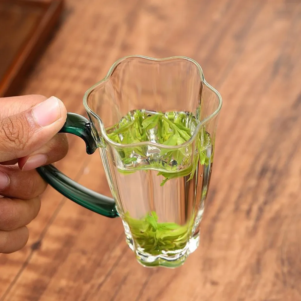 Tea Cup Glass Making Green Tea, Women's High-end Water Mug Household Green Teacup, High Temperature Resistance Drinkware