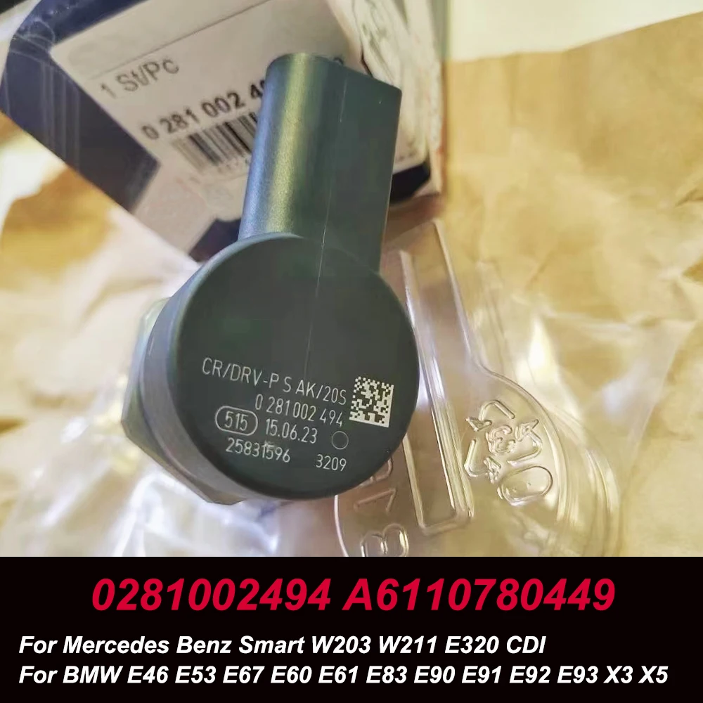 

0281002494 A6110780449 13537805733 13537788685 NEW Fuel Pressure Regulator Valve for BENZ SMART W203 W211 E320 BMW X3 X5 E90 E53