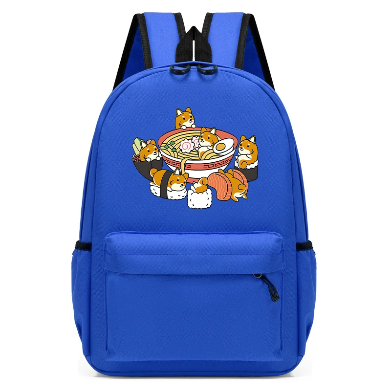 Tas sekolah anak ransel sekolah TK kartun Anime Ramen Shiba lucu tas punggung sekolah tas punggung hewan