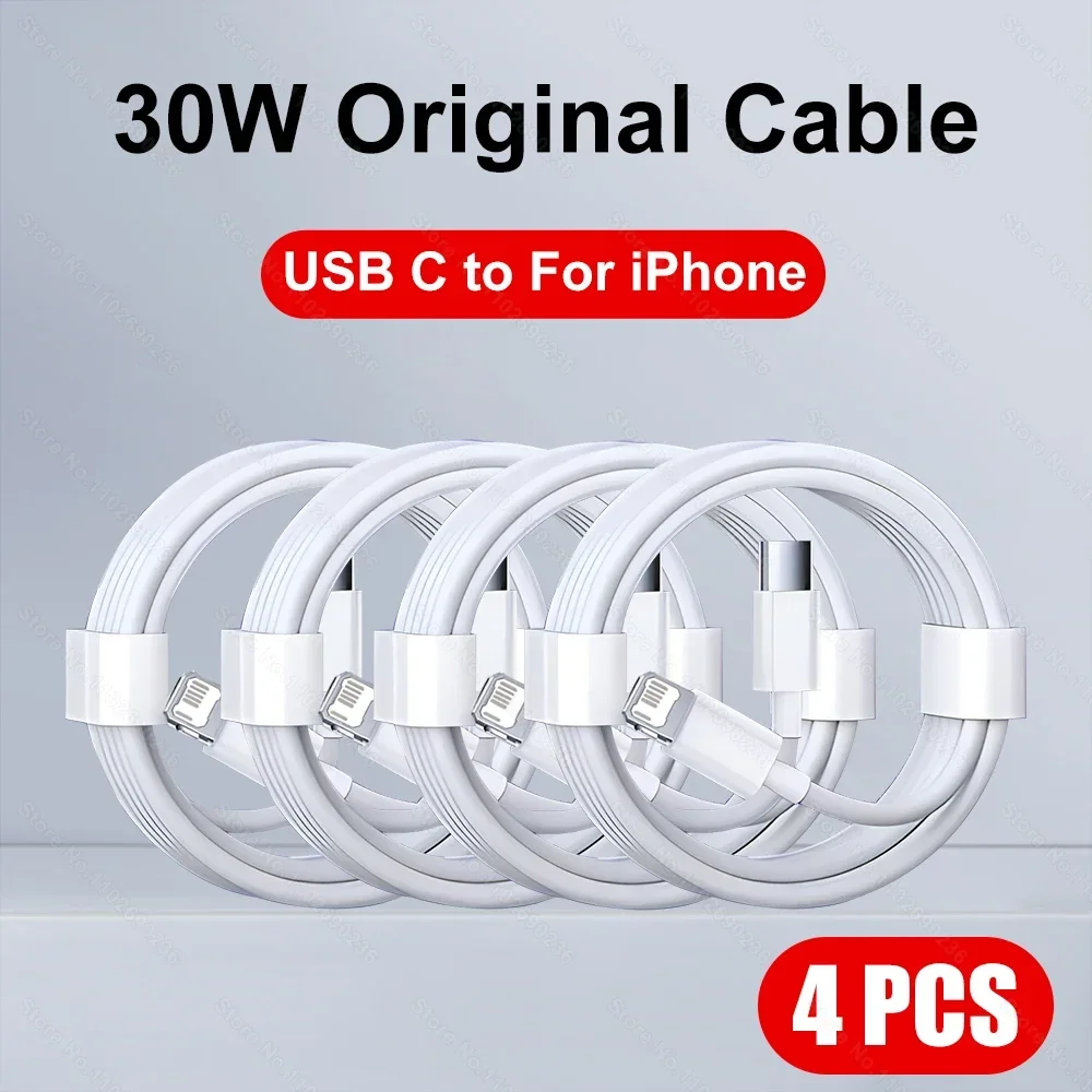 5-1 Stück 30W Schnellladekabel für iPhone 13 12 11 14 Pro Max Mini USB-C-Kabel für X XR XS MAX 7 8 14 Plus 6 Zubehör
